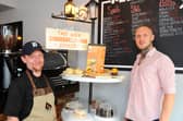 Taste Smokehouse Bar/Grill in Falkirk has opened an in-house bakery called The Wee Gingerbread Man. Colin Reid, head chef and bakery owner, and Kyle Murray, owner of Taste Smokehouse Bar/Grill Restaurant. Picture: Michael Gillen.