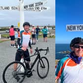 Malcolm Hughes from Linlithgow cycled from Land's End to John O'Groats.