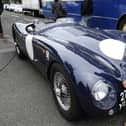 Lazo Hakim (7) and a D-type Jaguar at last year's Bo'ness Transport Festival.  (Pic: Alan Murray)