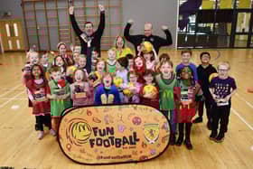 Maddiston Primary School pupils, including those from primary 3C, recently took part in the Healthy Heroes programme - ran by Galaxy's Tom Elliot and Robert McGraw