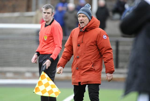 Bo'ness United gaffer Max Christie (Pic by Alan Murray)