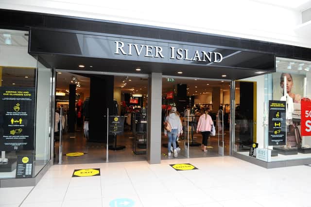 River Island in Falkirk's Howgate Shopping Centre is under threat of closure. Pic: Michael Gillen