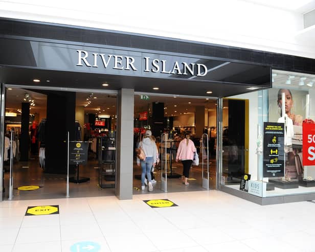 River Island in Falkirk's Howgate Shopping Centre is under threat of closure. Pic: Michael Gillen