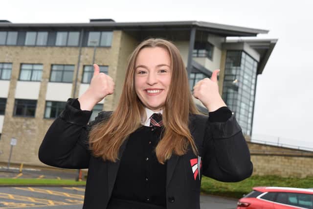 Braes High School pupil Kirsty Rae is going on to study dentistry thanks to her results. Picture: Lisa Evans.