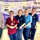 New FVRH frailty unit team, left to right: Pamela Scott, lead nurse;  Lindsey McKay, frailty team lead; Debbie Arnott, frailty nurse; and Nicola Green, senior charge nurse. Pic: Contributed