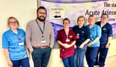 New FVRH frailty unit team, left to right: Pamela Scott, lead nurse;  Lindsey McKay, frailty team lead; Debbie Arnott, frailty nurse; and Nicola Green, senior charge nurse. Pic: Contributed