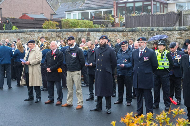 The service took place at the town's War Memorial.