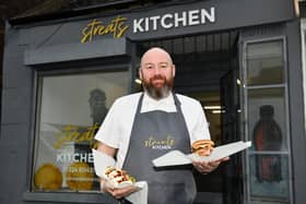 James Walker has opened Streats Kitchen offering street food-inspired takeaway dishes. Char Siu Bao Buns and Americana burgers (Pic: Michael Gillen)