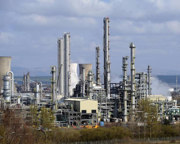 Last week it was announced Petroineos intend to cease operations at Grangemouth's oil refinery and instead transform it into a fuel import terminal.  Pic: Michael Gille
