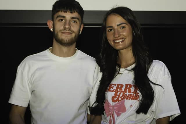 Jack Shand was named Fury's men's under-18s most valuable player and he received his award from ex-Fury player Taylor Bardsley (Photo: Alex Johnson)