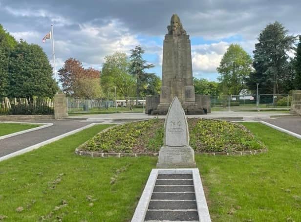 Refurbishment work is now complete on Zetland Park's war memorial