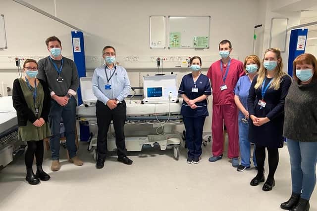 Endoscopy units staff launch the new LumenEye device