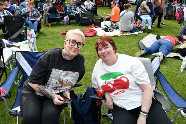 Enjoying the festival.