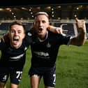 Kai Kennedy and Callumn Morrison post match (Pics by Michael Gillen)