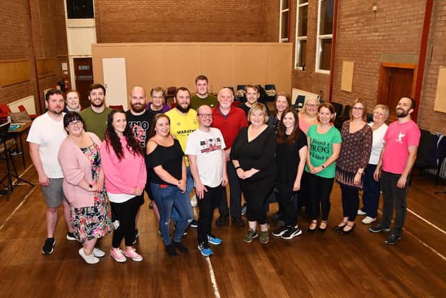 Falkirk Operatic rehearse for their new cabaret show Evolution which takes place next weekend, September 23 and 24