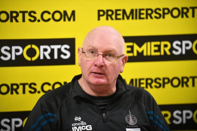 Falkirk manager John McGlynn has hailed Celtic boss Brendan Rodgers, calling him genius for his work (Photo: Michael Gillen)