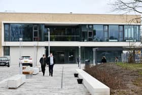 Forth Valley College's Falkirk campus has been impacted by EIS members' industrial action. Picture: Michael Gillen.