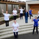 Strathcarron Hospice staff were delighted to learn Kiltwalk 2021 participants had donated more than £45,000 to the facility. Picture: Michael Gillen.