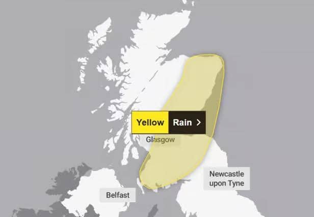 Falkirk weather warnings: Storms Austen and Boelo to hit within 24 hours. (Pic. Met Office.)