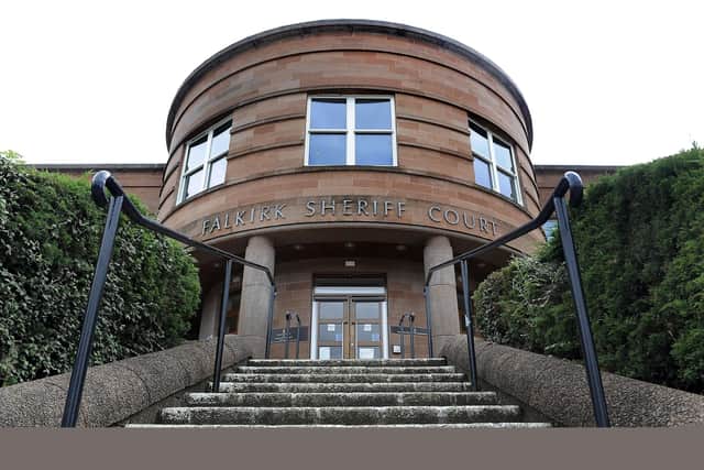 Findlay appeared at Falkirk Sheriff Court (Picture: Michael Gillen, National World)