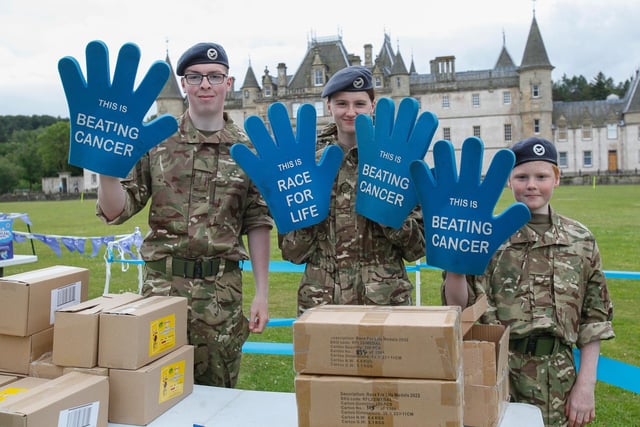You need lots of hands to help with events such as Race for Life and who better than to get involved than these Army cadets