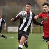 Dunipace extended their lead at the top of the East of Scotland First Division after securing a late point against Leith Athletic last Saturday at Westfield (Pictures by Alan Murray)