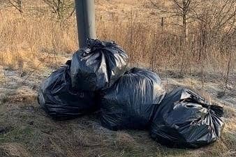 Falkirk Council crews have filled more bags of rubbish following another weekend clean up
