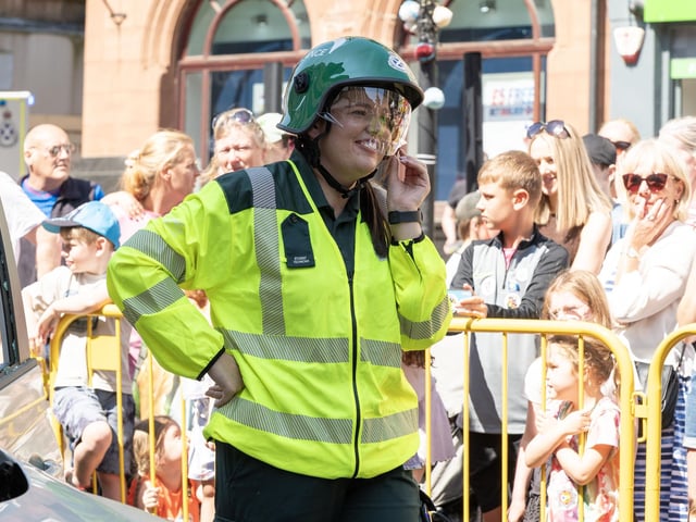 A member of the Scottish Ambulance Service.