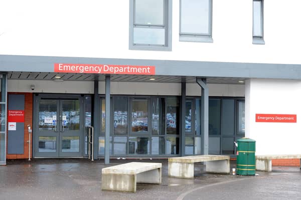 Less than half of patients at Forth Valley Royal's A&E were seen, treated and either admitted or discharged within four hours according to latest figures.