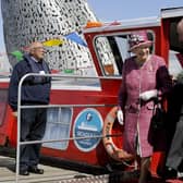 Her Majesty the Queen last visited the Falkirk area in 2017 when she opened the Queen Elizabeth II Canal at the Helix.  Pic: Michael Gillen.