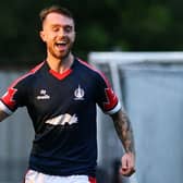 Brad Spencer has scored three goals in 17 league and cup appearances for Falkirk this season (Pic Michael Gillen)