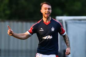 Brad Spencer has scored three goals in 17 league and cup appearances for Falkirk this season (Pic Michael Gillen)