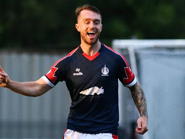 Brad Spencer has scored three goals in 17 league and cup appearances for Falkirk this season (Pic Michael Gillen)