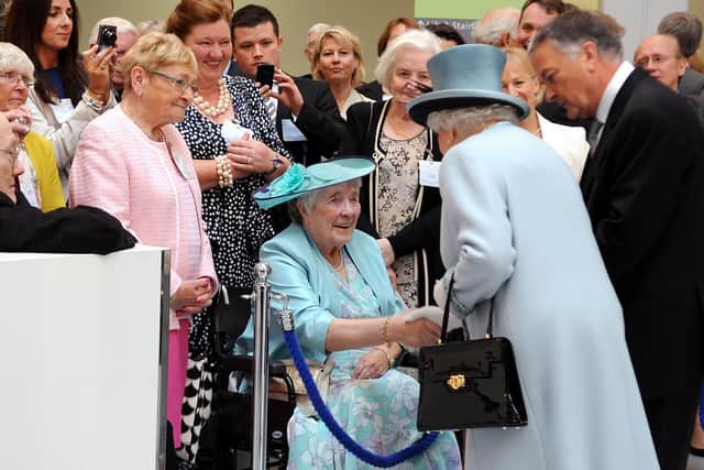 Former nurse Lily Burns, 99, was invited back to meet the Queen at the royal opening