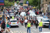 Parading through the streets of Denny.