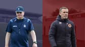 Falkirk and Stenhousemuir have learned their respective SPFL fixtures (Images: Michael Gillen/Scott Louden/Alan Murray)