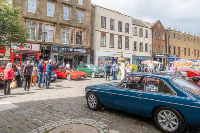 A display of classic cars will be on the High Street this weekend at Saturday's Falkirk Producers Market. (Pic: Falkirk Delivers)