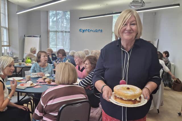 Councillor Lorna Binnie organised the fundraising afternoon tea in aid of Breast Cancer Now.