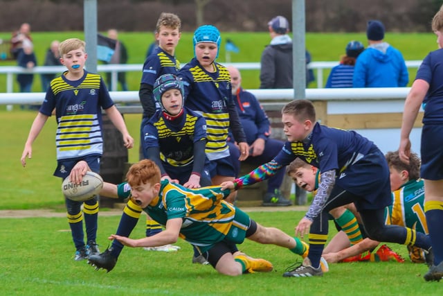 Action from Falkirk Kelpies V Dundee Eagles