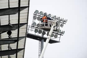 An ongoing floodlight issue at the Falkirk Stadium is seeing the kick off time of festive fixtures brought forward