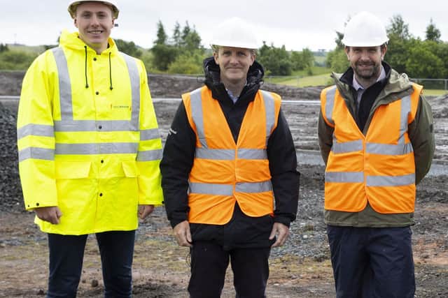 Falkirk MSP Michael Matheson visits the Lionthorn site