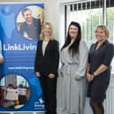MSP Michael Matheson joins Falkirk Foundation chief executive Derek Allison, LinkLiving CEO Sarah Smith, LinkLIving team leader Kirsty McEwen and LinkLiving director of services and development Lee Williamson
(Picture: Submitted)