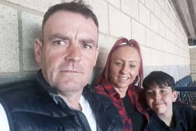 Dee Thomson pictured with mum Helen and dad David as they look forward to the New Year and 2024. Pic: Contributed
