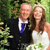 Tracey and Kevin Archibald married on Saturday. Picture: Derek Harley.