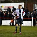 Dejected: Coll Donaldson looks on as Bonnyrigg Rose celebrate their 2-1 Scottish Cup fourth round win over the Bairns - with that result ending Falkirk's unbeaten run (Photo: Michael Gillen)