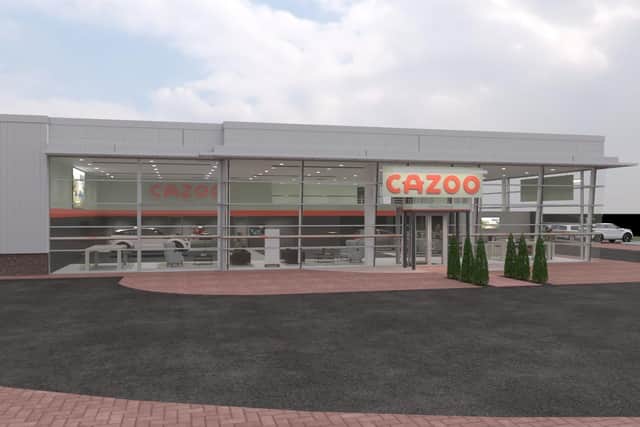 The new Cazoo car retail centre in Glensburgh Road, Grangemouth 