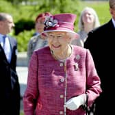 Her Majesty The Queen and His Royal Highness The Duke of Edinburgh visiting the Kelpies in Falkirk in 2017. Pic: Michael Gillen