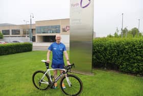 Grangemouth Triathlon Club's president Robert Myler will represent Team GB cycling and running duathlon (Photo: Forth Valley College)