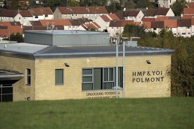 Ramsden tried to head butt a prison officer during an altercation at Polmont Young Offenders Institution