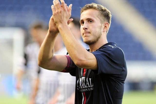 Will Vaulks applauds the Bairns support after his last game for the club (Pictures: Michael Gillen)